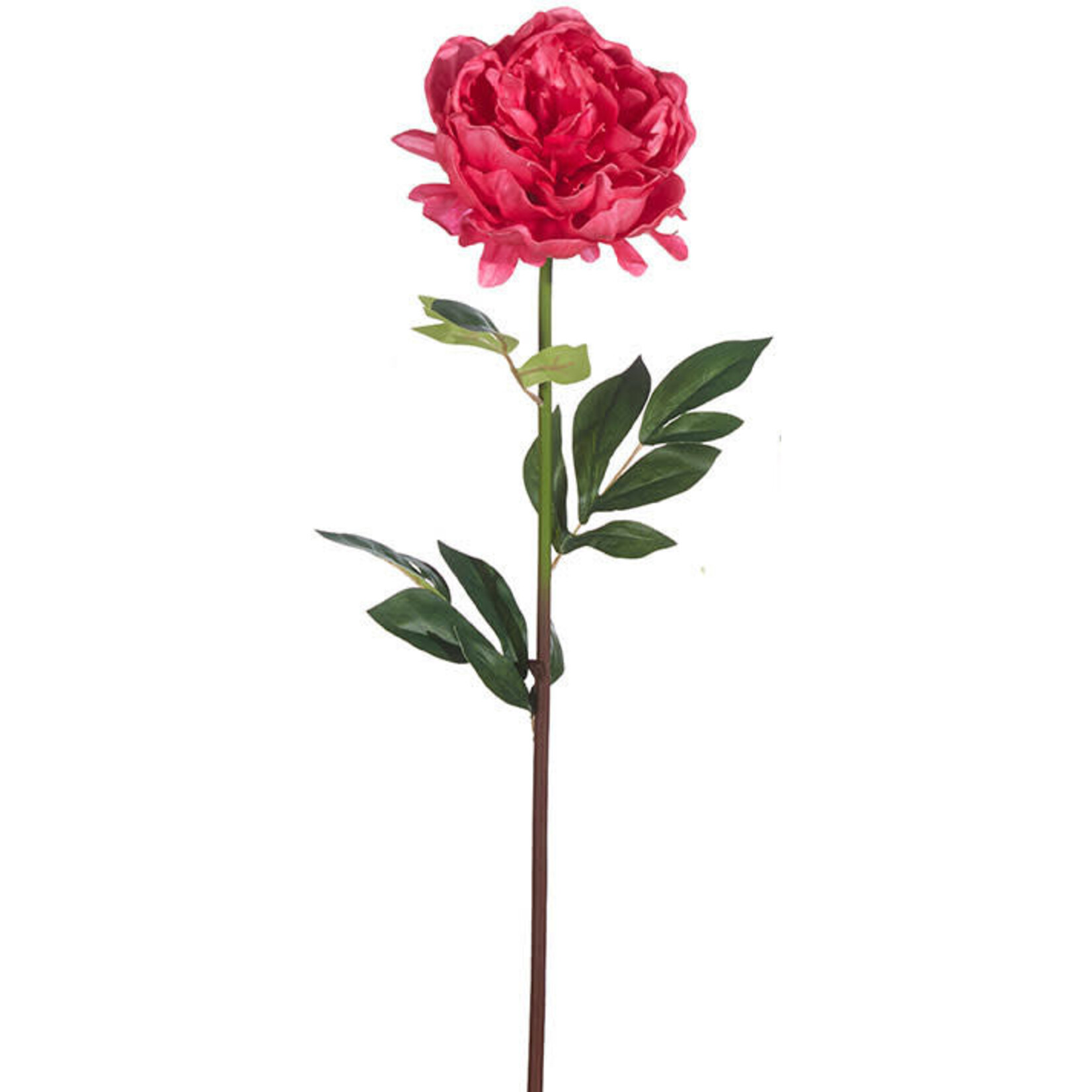 m. lynne designs fuchsia real touch peony stem