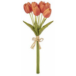 m. lynne designs bright orange real touch tulip