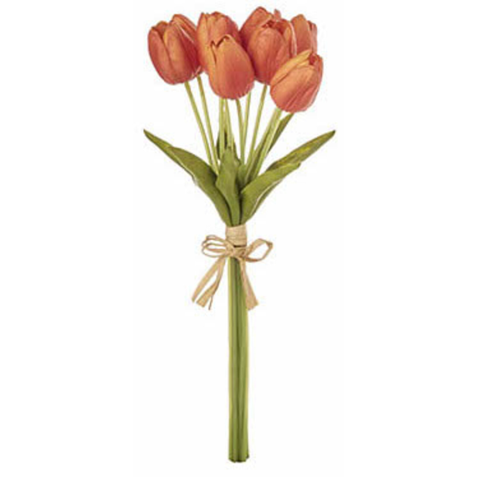 m. lynne designs bright orange real touch tulip