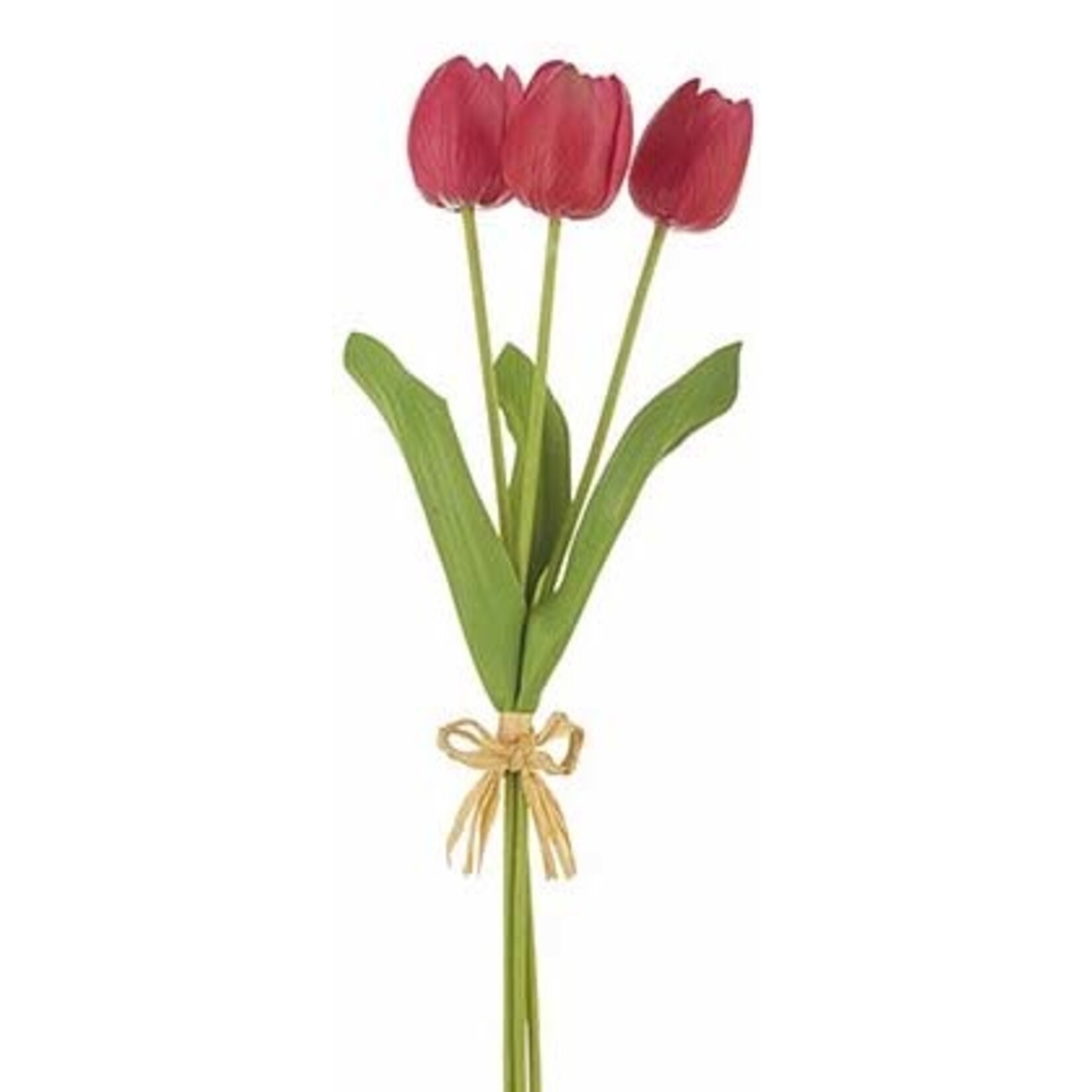 m. lynne designs light red real touch tulip