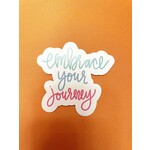 m. lynne designs embrace your journey sticker