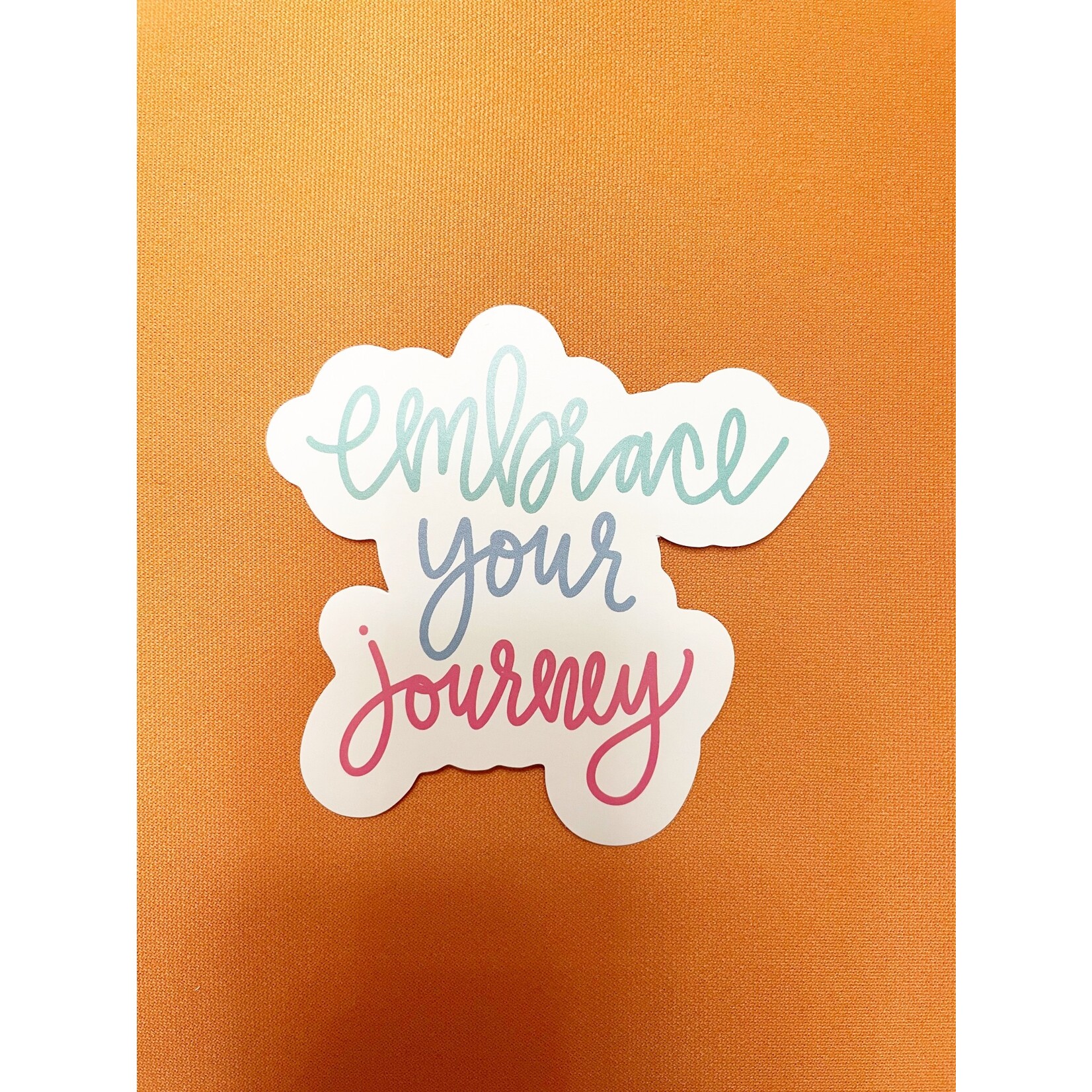 m. lynne designs embrace your journey sticker