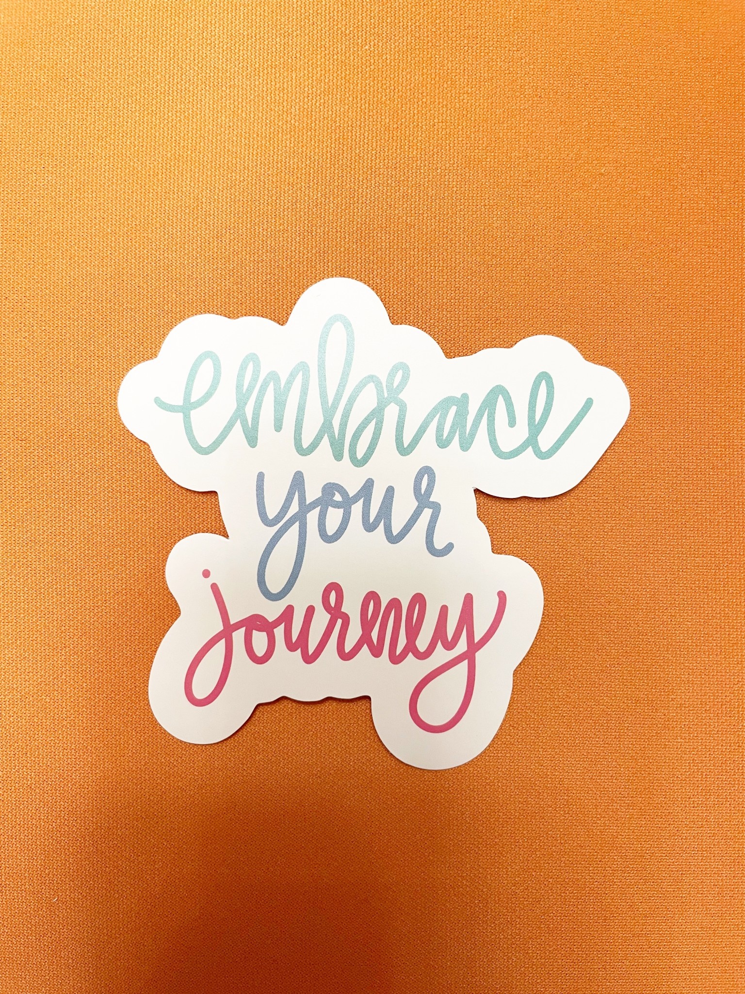 available at m. lynne designs Embrace Your Journey Sticker