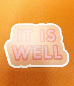 available at m. lynne designs It is Well Sticker