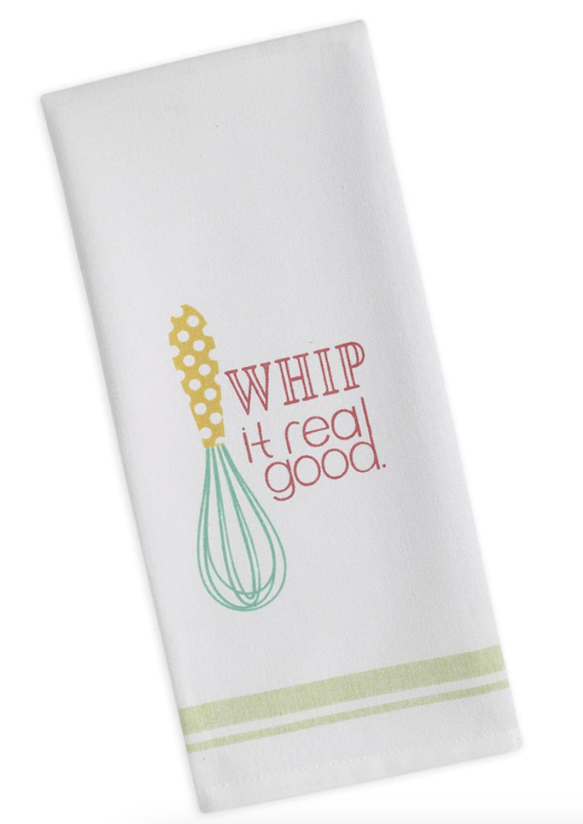 available at m. lynne designs Whip it Good Tea Towel
