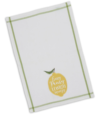 available at m. lynne designs Lemon Squeezy Tea Towel