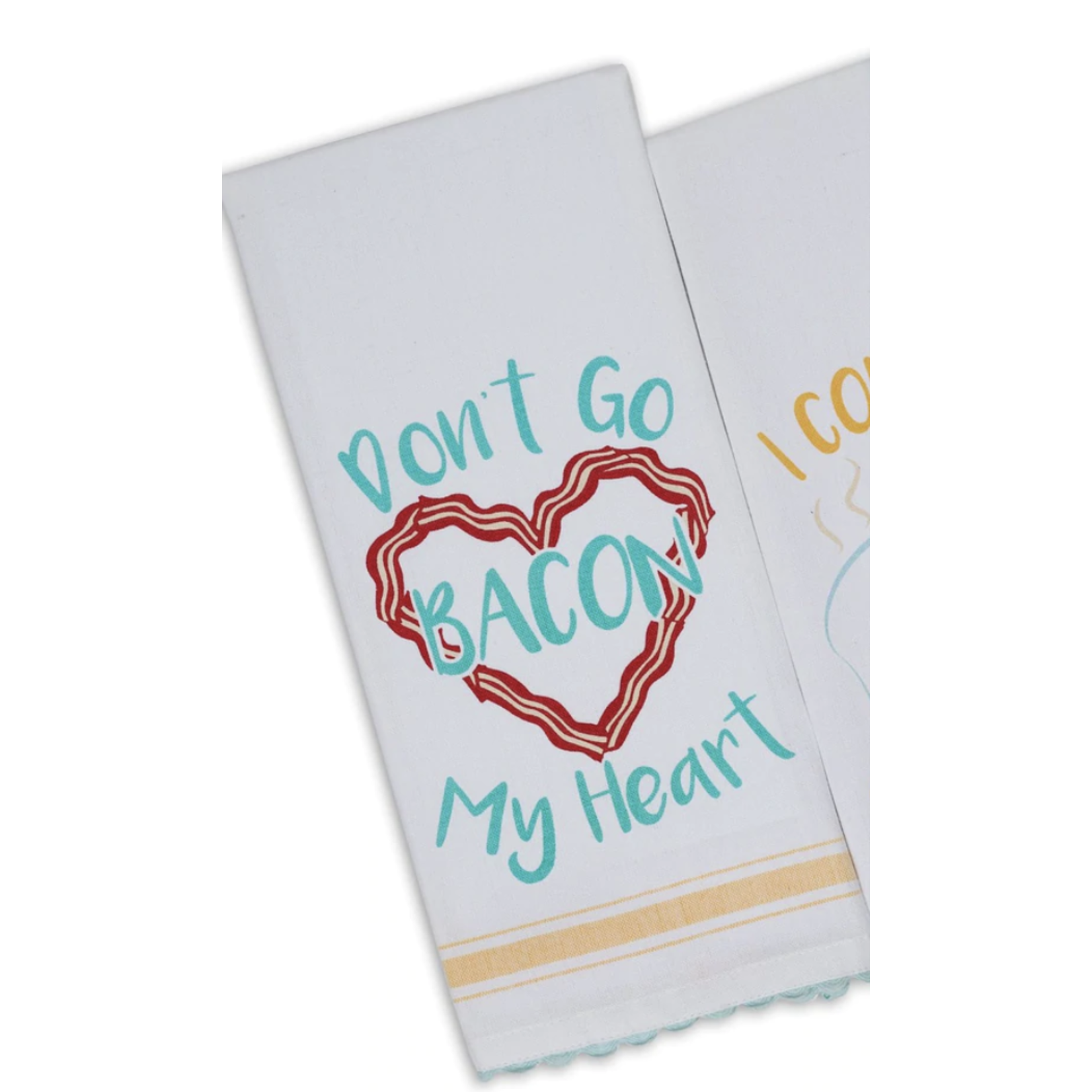 m. lynne designs bacon & fried tea towel