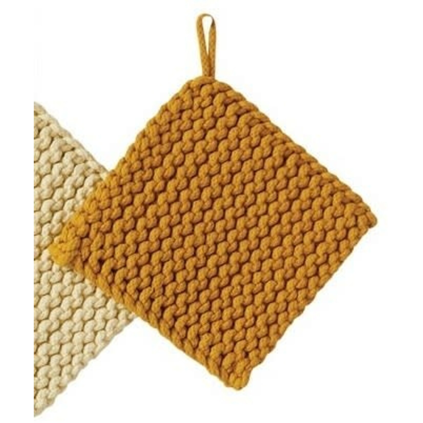 cotton crocheted pot holder