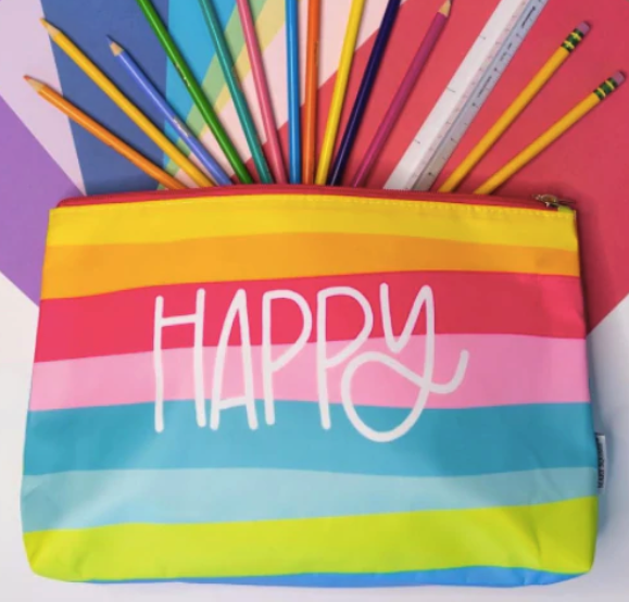 all she wrote notes Happy Pouch