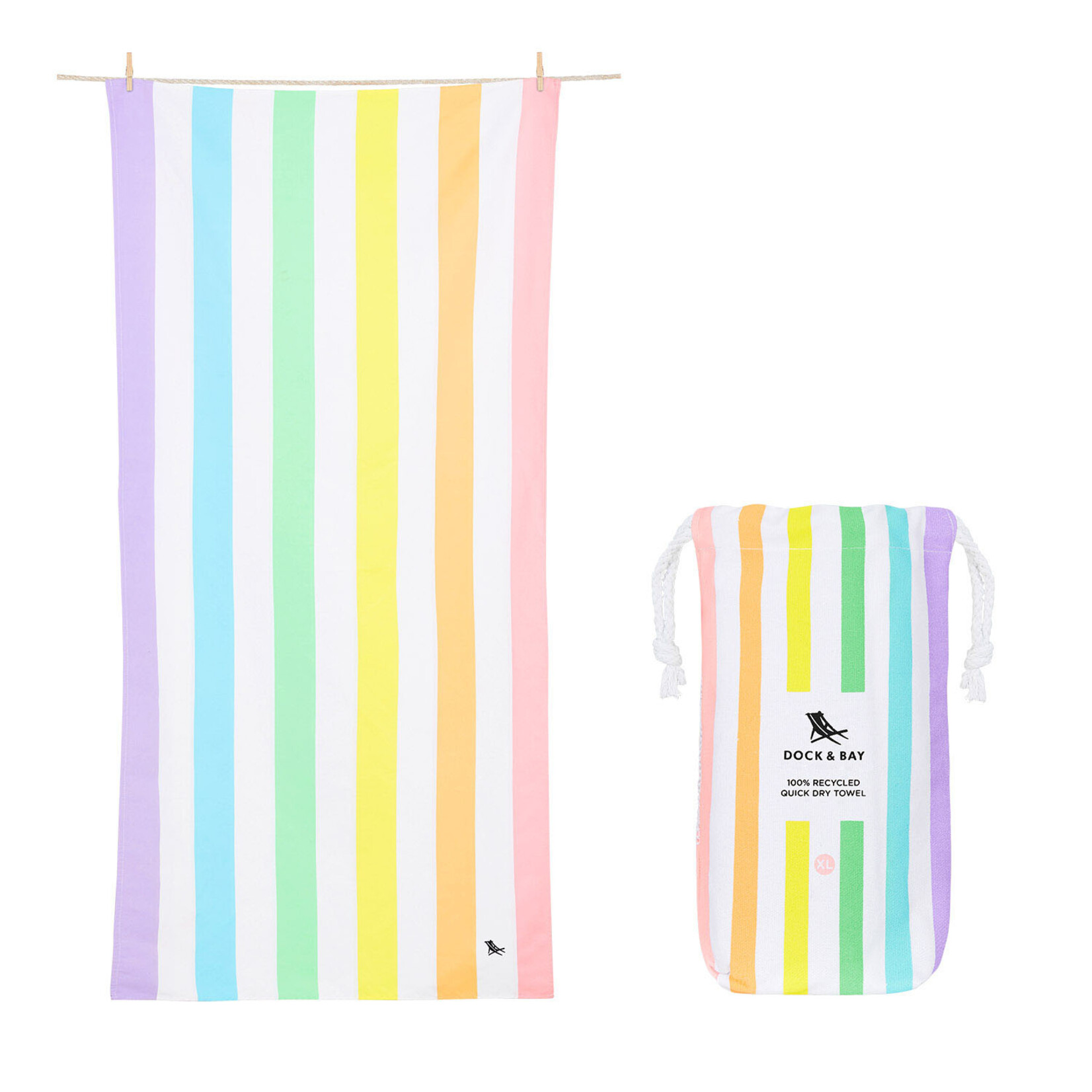 dock & bay summer unicorn waves towel