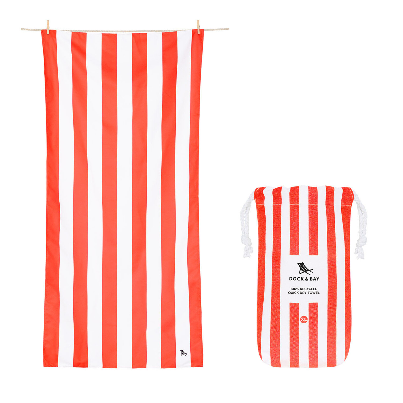 dock & bay cabana waikiki coral towel