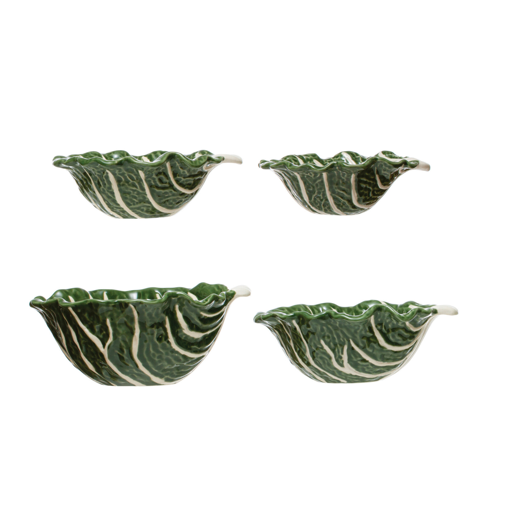 m. lynne designs set of four cabbage bowls