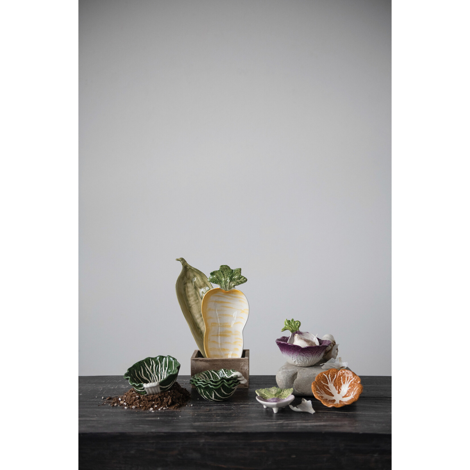 m. lynne designs set of four cabbage bowls
