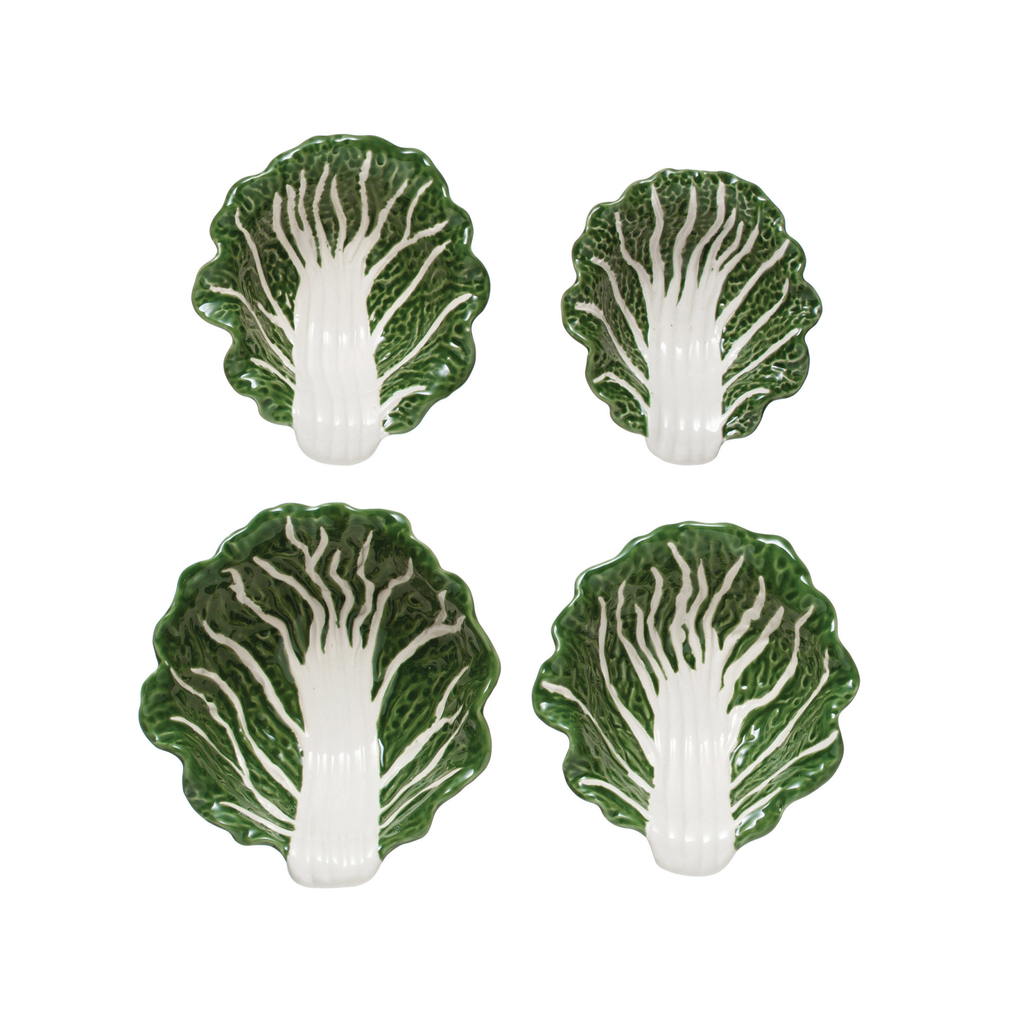 available at m. lynne designs Cabbage Bowls, set of Four