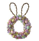 available at m. lynne designs Eggs with Bunny Ears Wreath