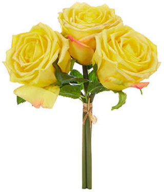 available at m. lynne designs Yellow Real Touch Rose