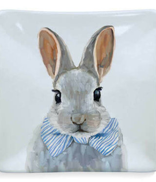 Baby Bunny with Bow Tie Trinket Dish