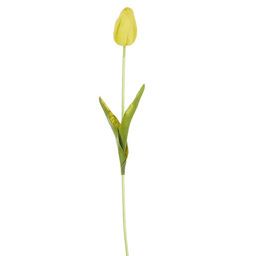 available at m. lynne designs Real Touch Yellow Tulip Single Stem