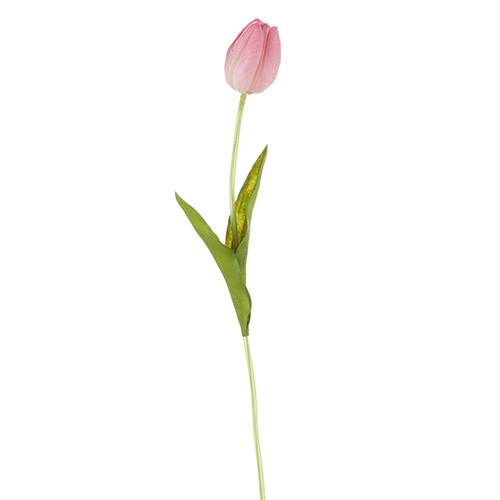Tulip, Real Touch Pink Single Stem mlynnedesigns