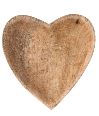 available at m. lynne designs Mango Wood Heart Bowl