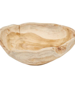 available at m. lynne designs Teakwood Round Bowl