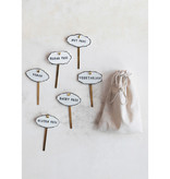 available at m. lynne designs Food Markers, Set of 6