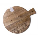 happy everything big wooden serving board