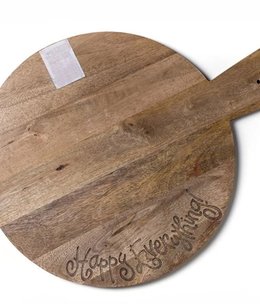 happy everything Big Wooden Serving Board