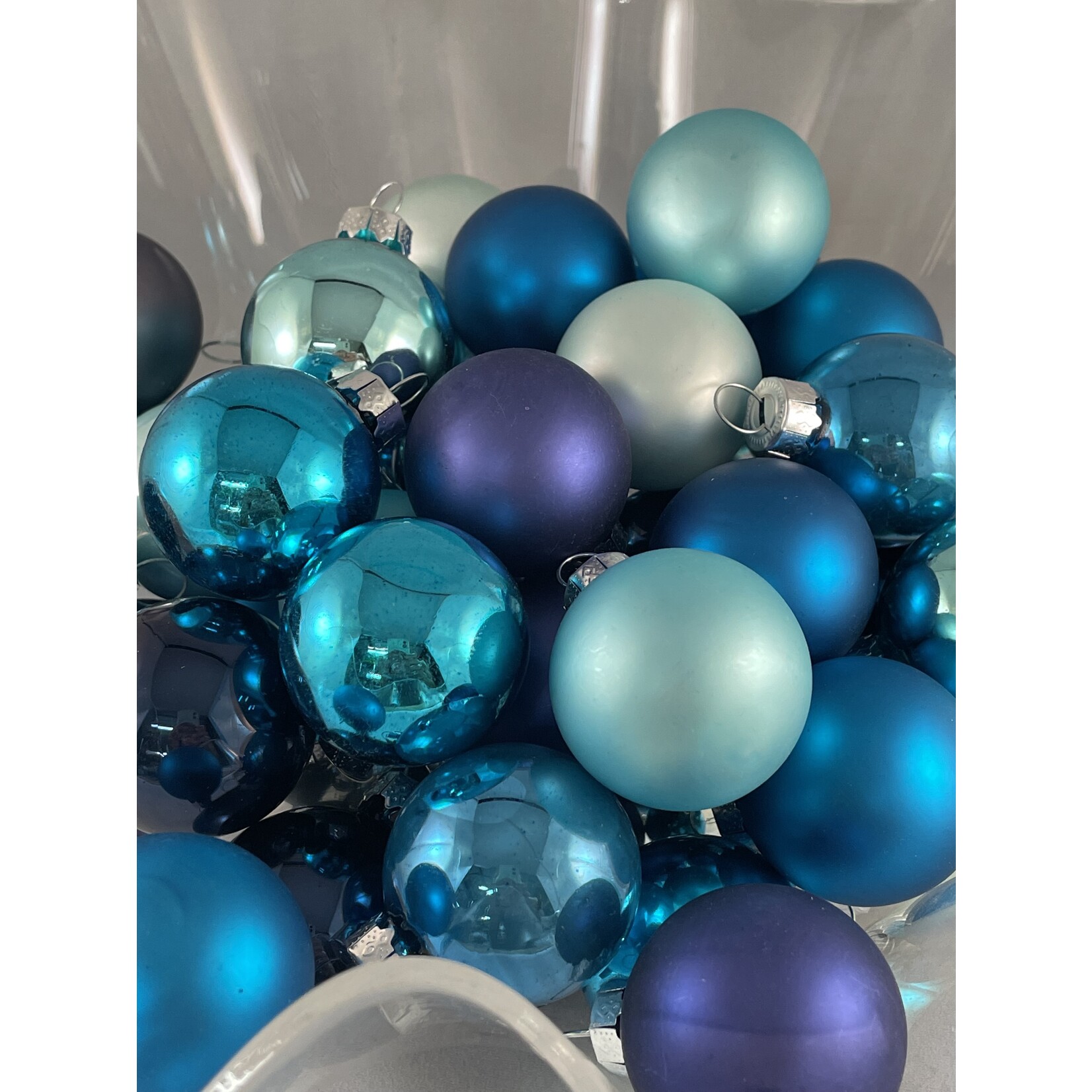 m. lynne designs 1" round glass ornament