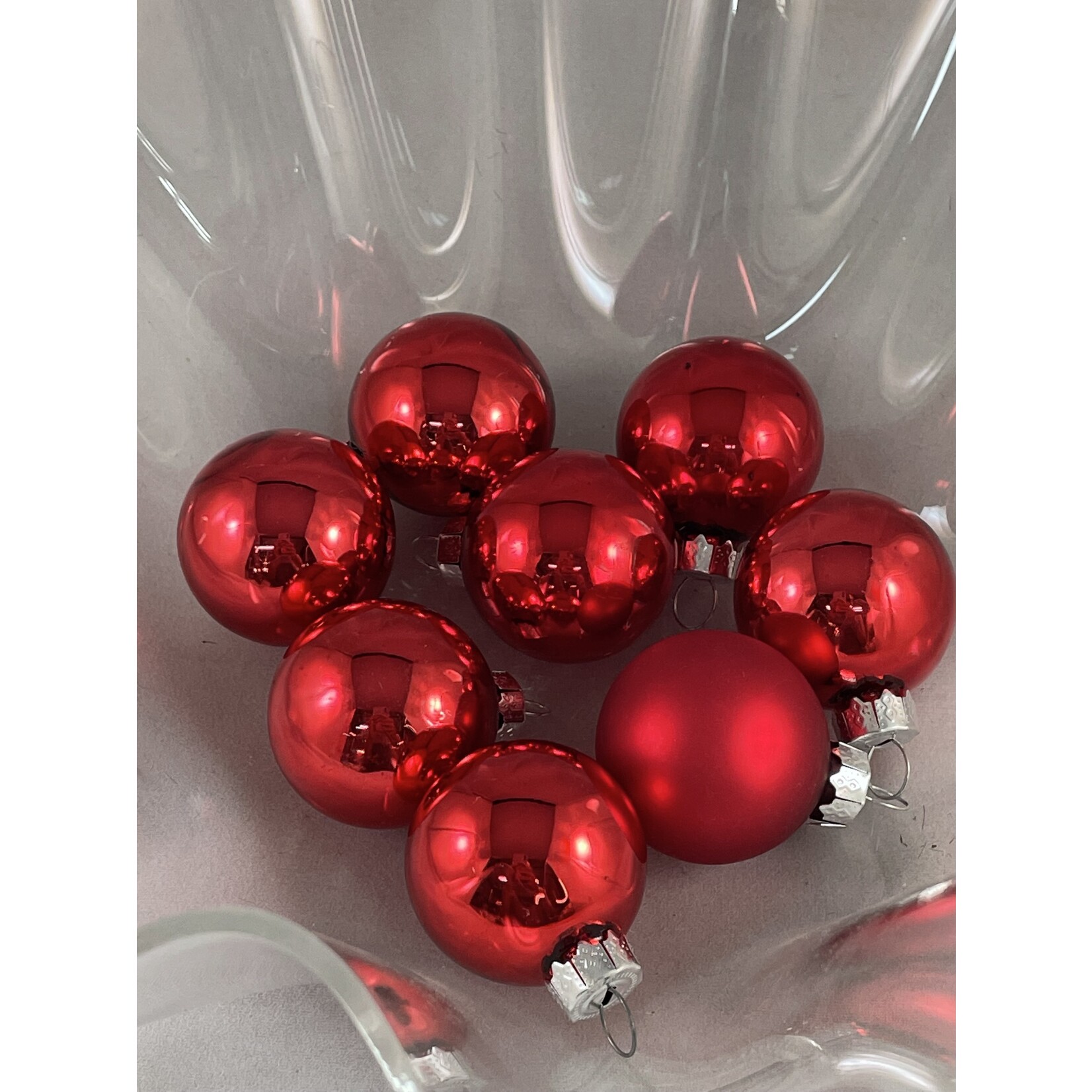 m. lynne designs 1" round glass ornament