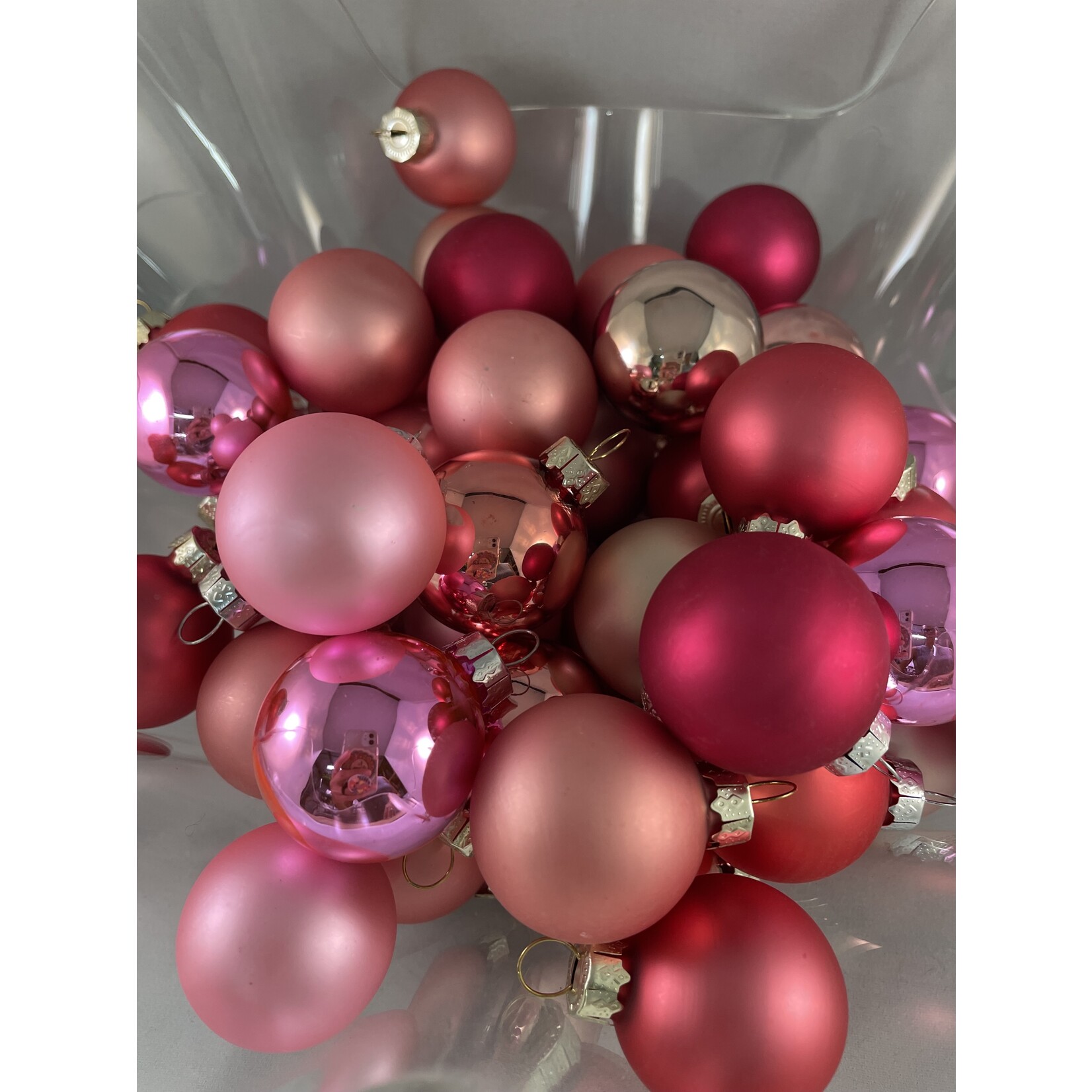 m. lynne designs 1" round glass ornament