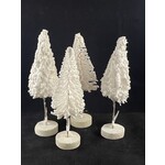 m. lynne designs 3-½" bottlebrush tree with snow