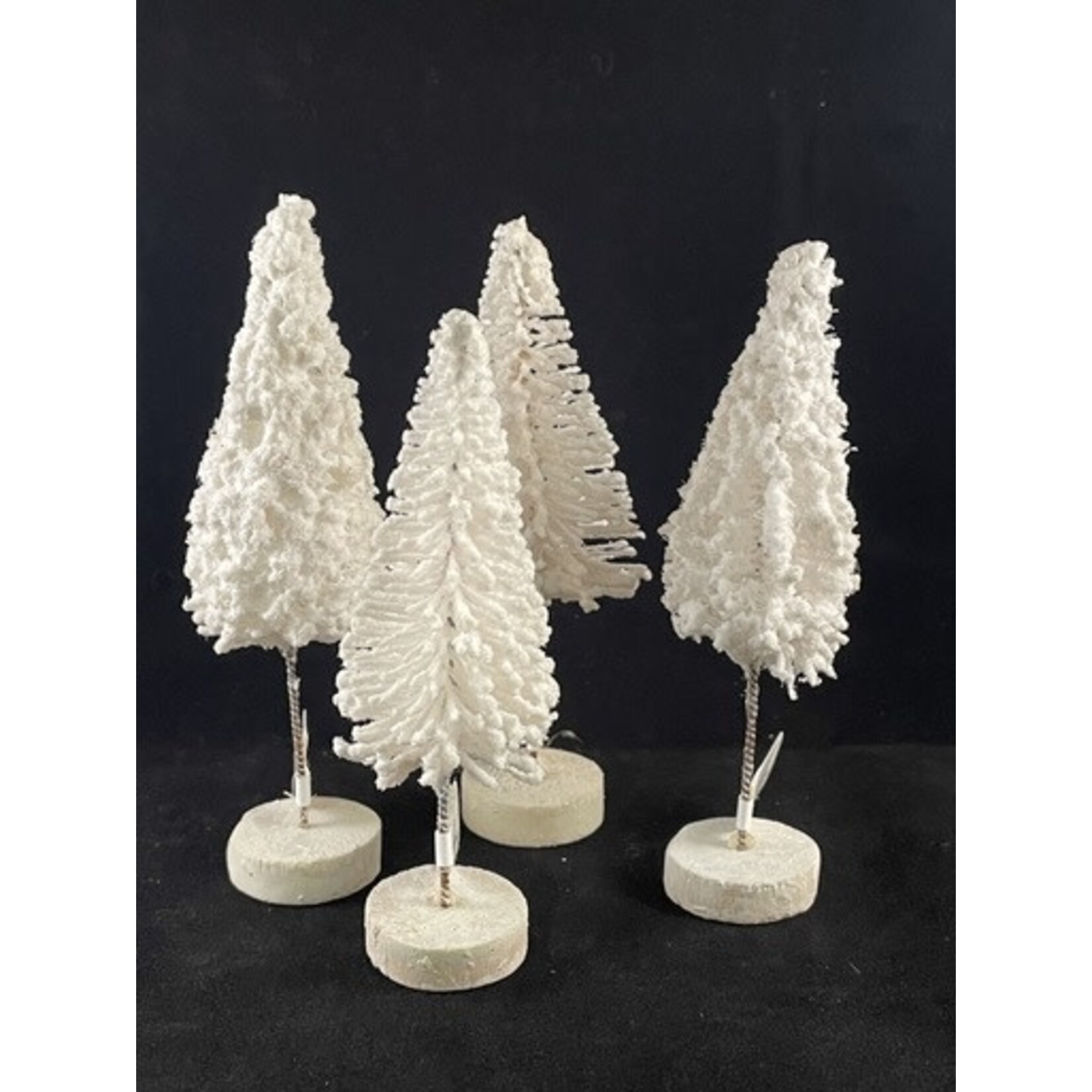 m. lynne designs 3-½" bottlebrush tree with snow