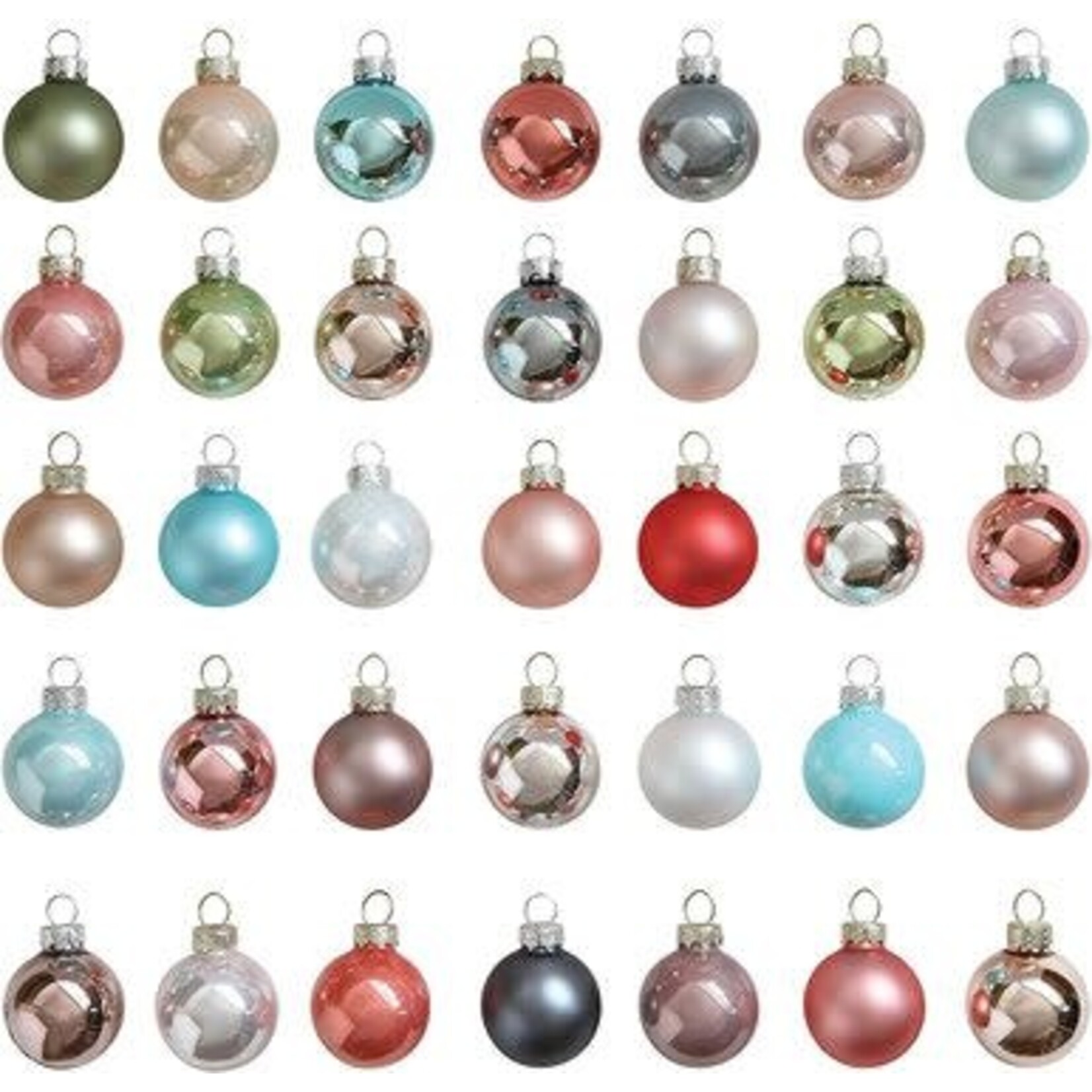 m. lynne designs 1" round glass ornament