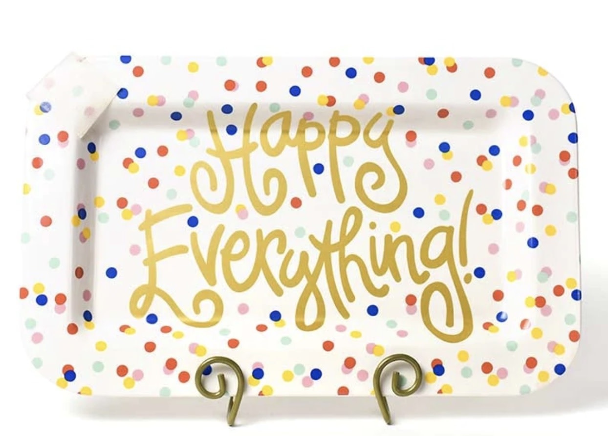 happy everything Happy Dot Rectangle Platter