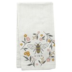 m. lynne designs flora floursack bee tea towel