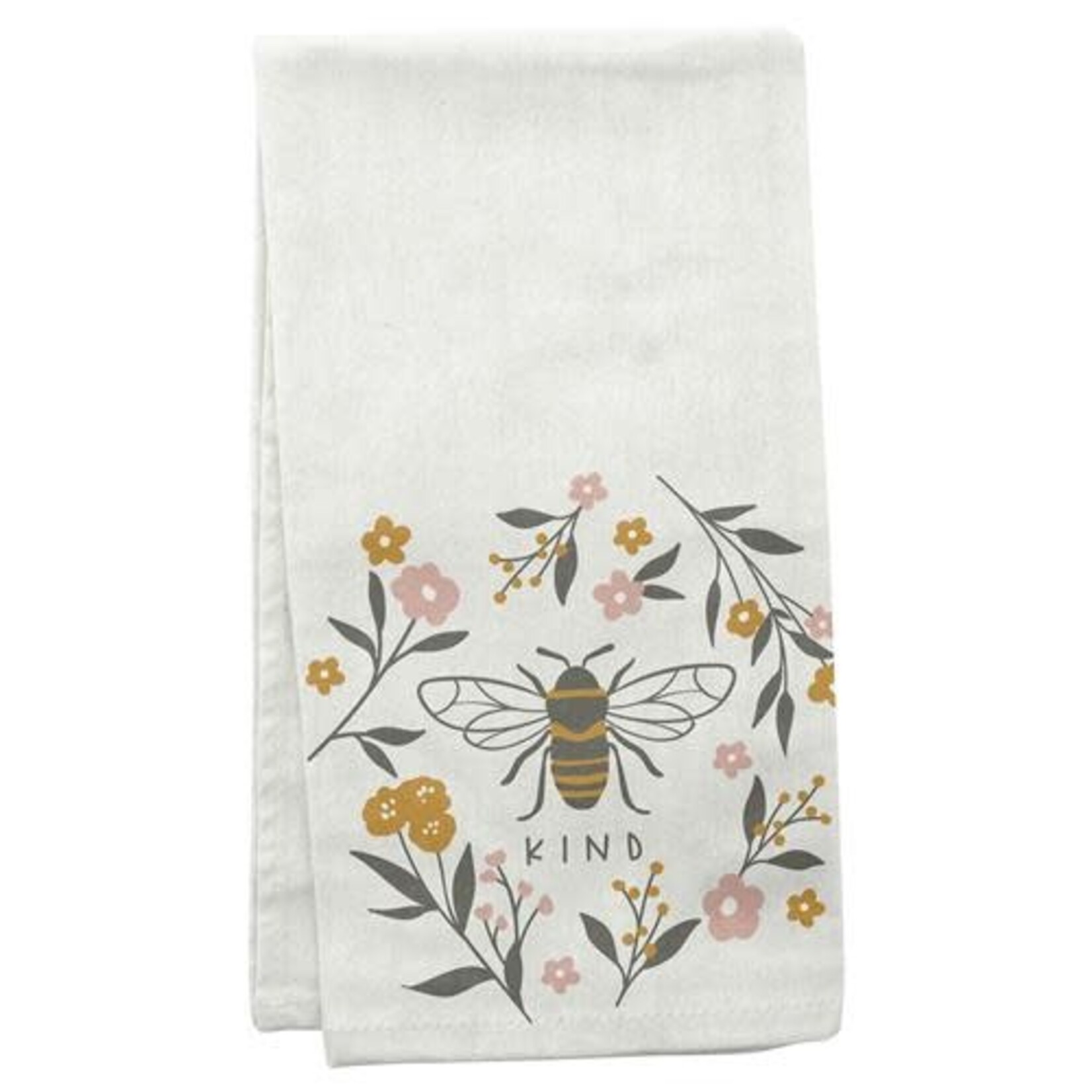 m. lynne designs flora floursack bee tea towel