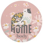 m. lynne designs cat homebody sticker