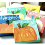 m. lynne designs fall pumpkin canvas