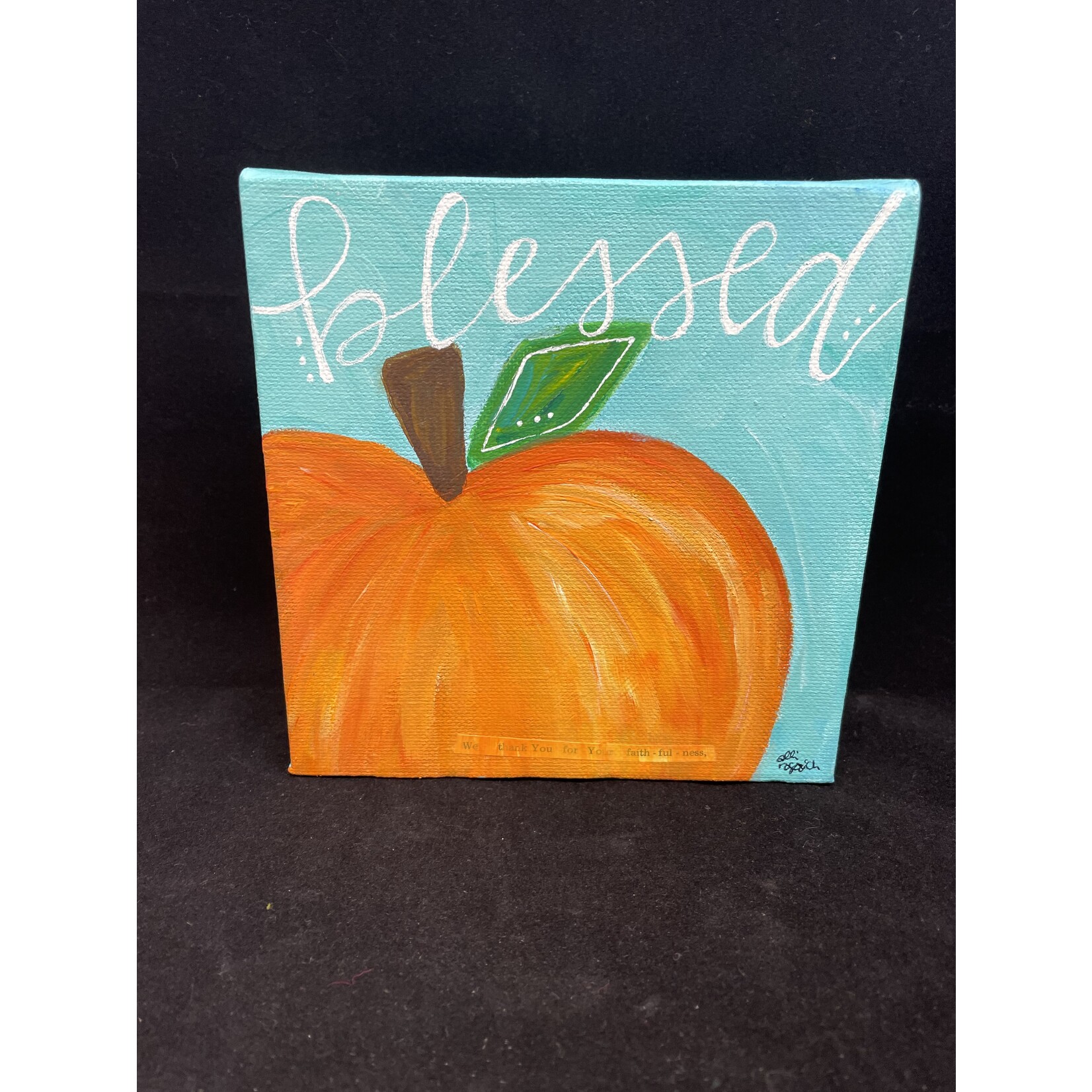 m. lynne designs fall pumpkin canvas