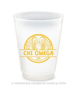 available at m. lynne designs Chi Omega Icon Frost Flex Cup