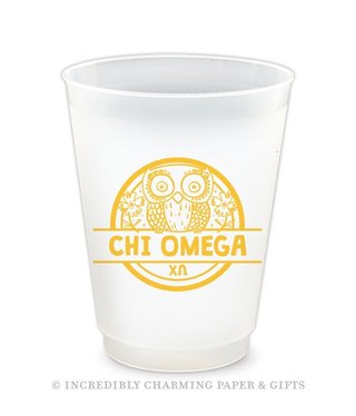 available at m. lynne designs Chi Omega Icon Frost Flex Cup