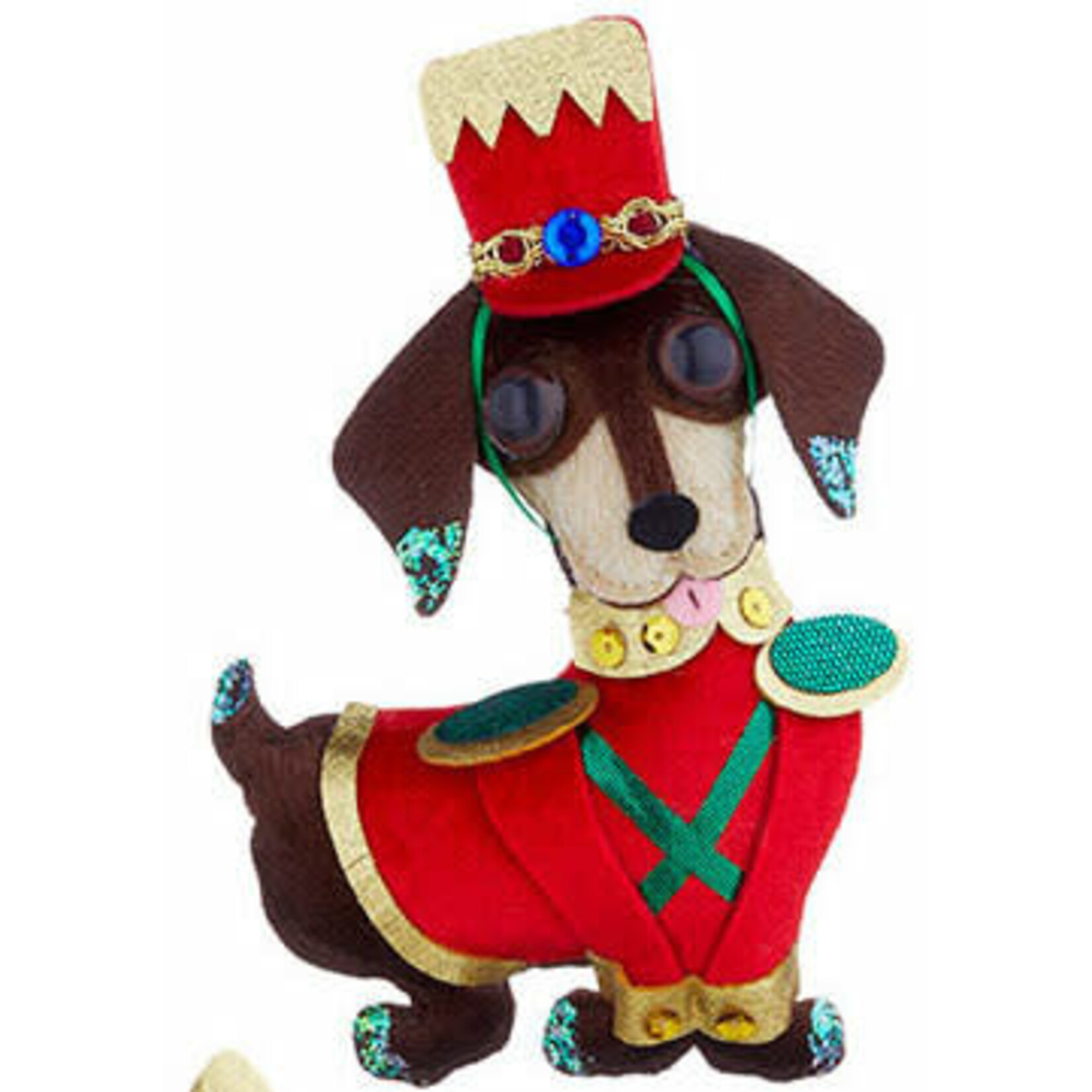 m. lynne designs christmas dog ornament