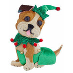 m. lynne designs christmas dog ornament