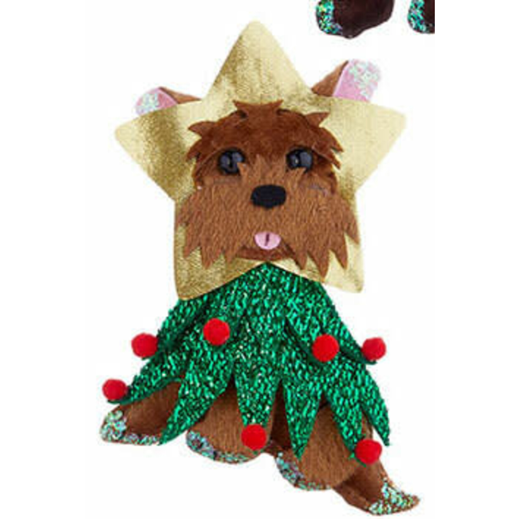 m. lynne designs christmas dog ornament