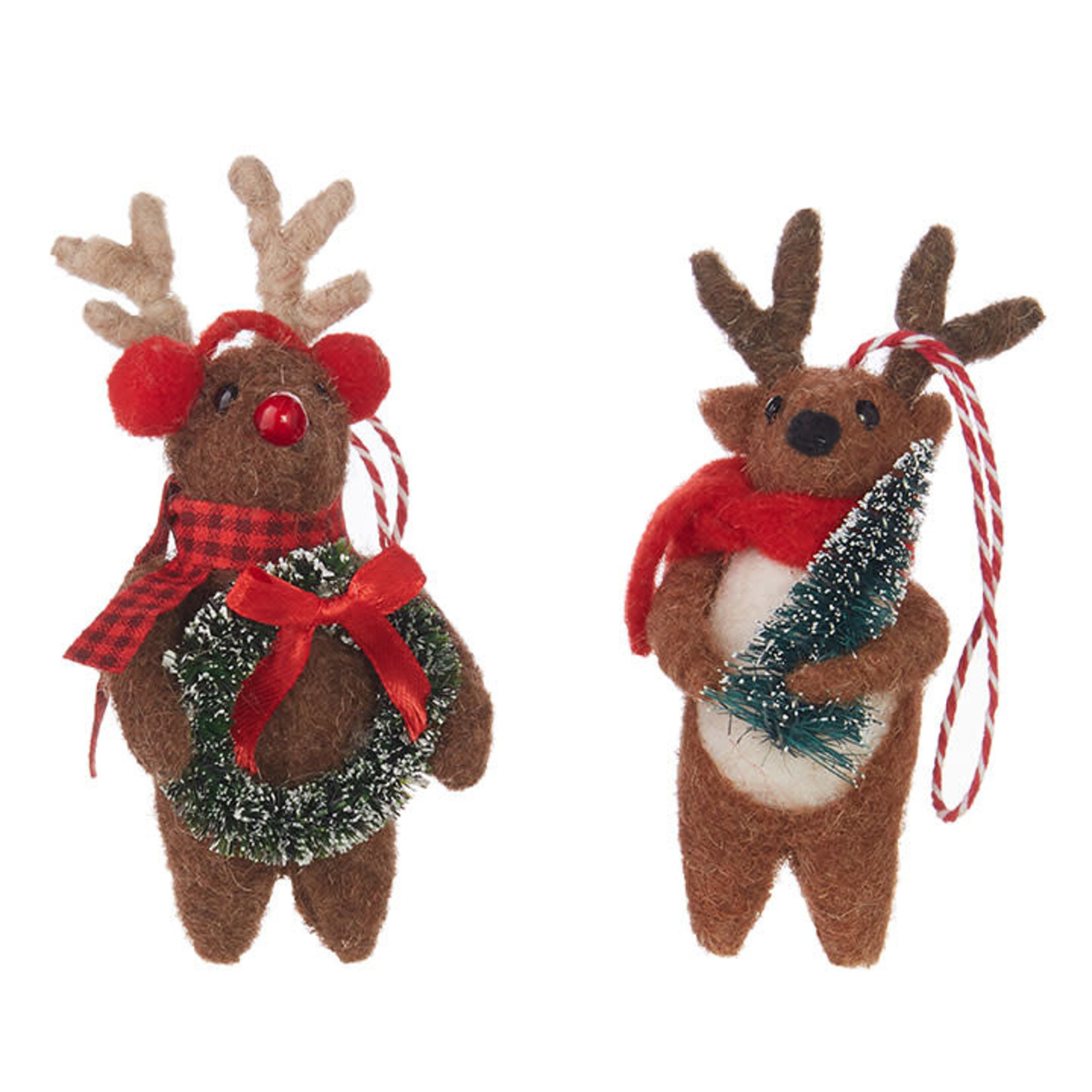 m. lynne designs felt reindeer ornament