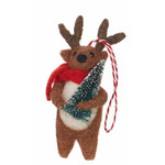 m. lynne designs felt reindeer ornament