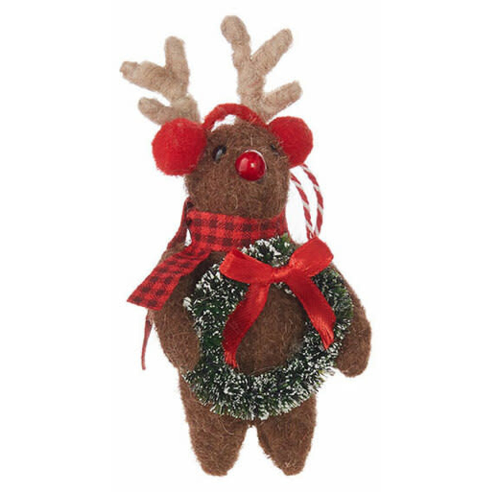m. lynne designs felt reindeer ornament
