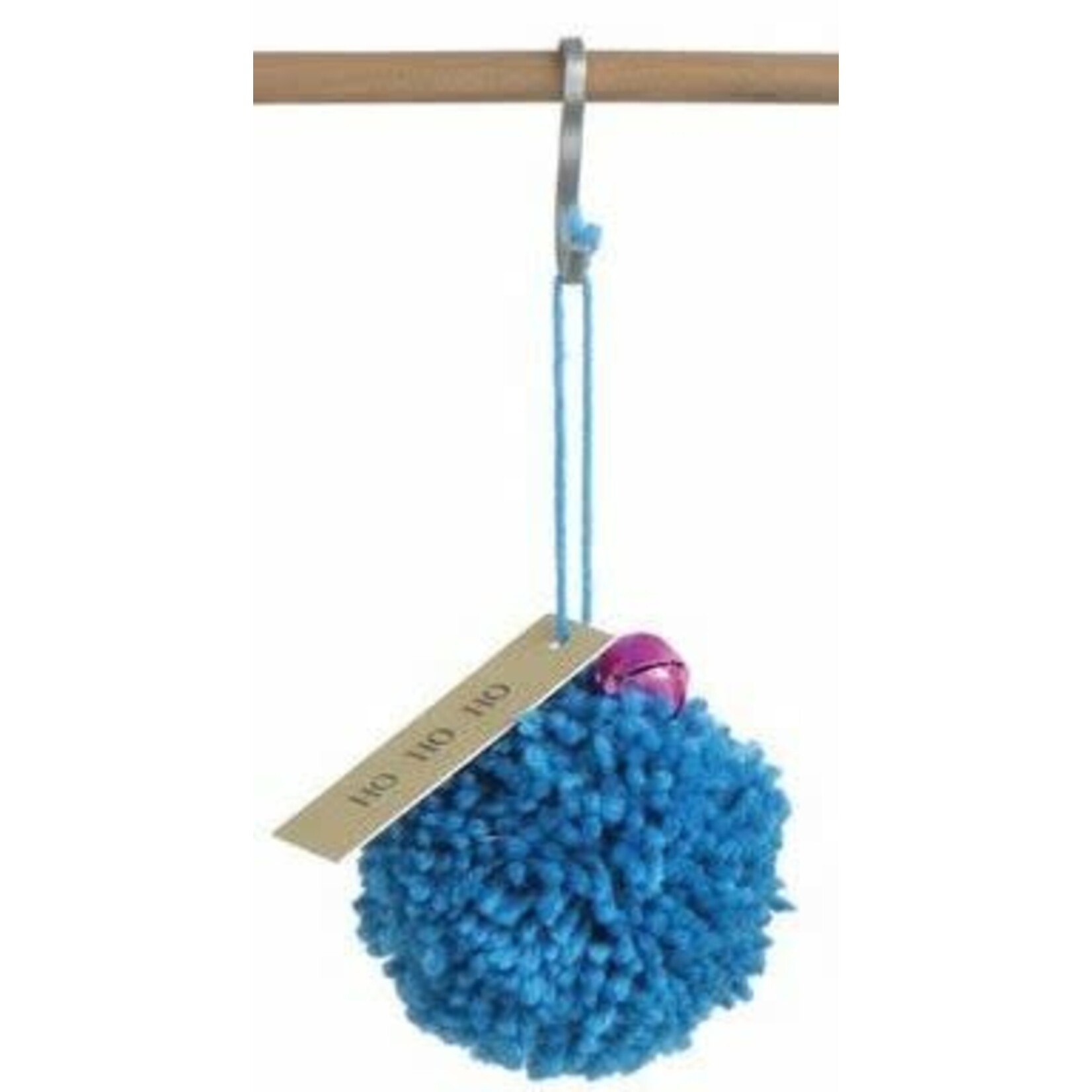 m. lynne designs pom pom with seasonal saying ornament