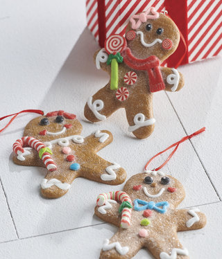 available at m. lynne designs Gingerbread Man Ornament